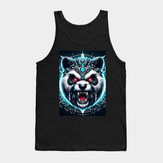 Panda futuristic Tank Top by San Creative